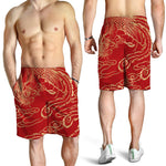 Chinese Phoenix Print Men's Shorts