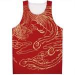 Chinese Phoenix Print Men's Tank Top