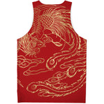 Chinese Phoenix Print Men's Tank Top