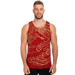 Chinese Phoenix Print Men's Tank Top
