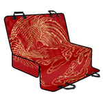 Chinese Phoenix Print Pet Car Back Seat Cover