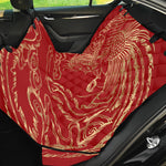Chinese Phoenix Print Pet Car Back Seat Cover