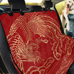 Chinese Phoenix Print Pet Car Back Seat Cover