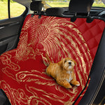 Chinese Phoenix Print Pet Car Back Seat Cover