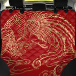 Chinese Phoenix Print Pet Car Back Seat Cover