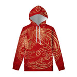 Chinese Phoenix Print Pullover Hoodie