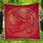 Chinese Phoenix Print Quilt