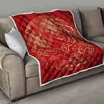 Chinese Phoenix Print Quilt