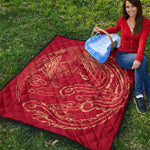 Chinese Phoenix Print Quilt