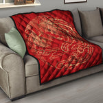 Chinese Phoenix Print Quilt