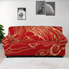 Chinese Phoenix Print Sofa Cover