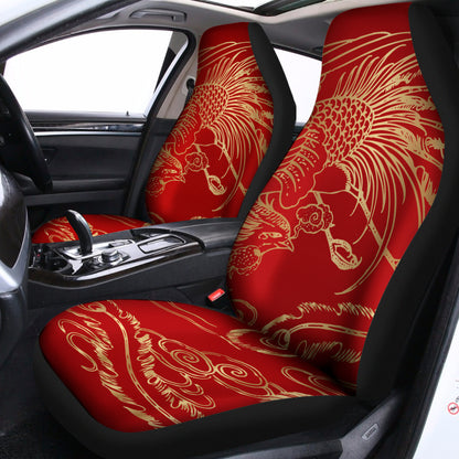 Chinese Phoenix Print Universal Fit Car Seat Covers