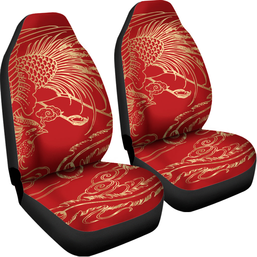 Chinese Phoenix Print Universal Fit Car Seat Covers
