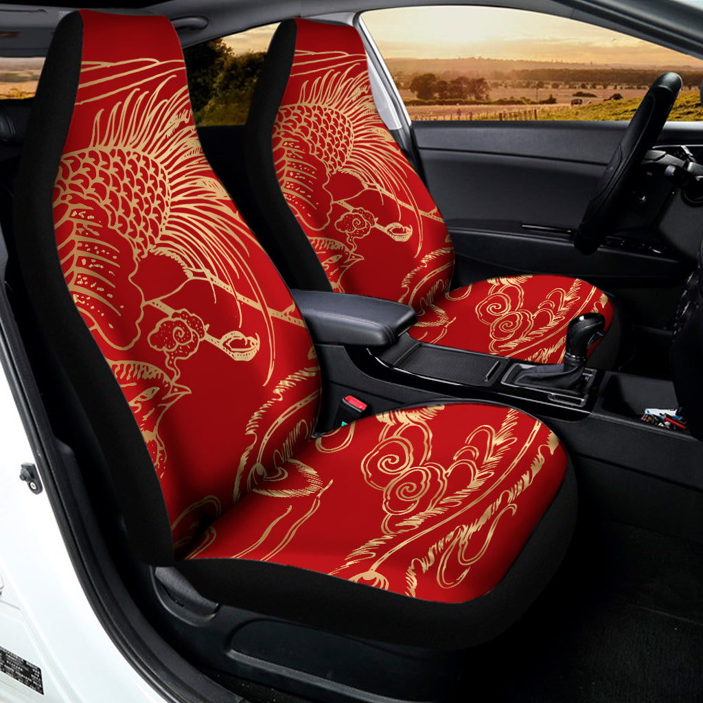Chinese Phoenix Print Universal Fit Car Seat Covers