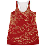 Chinese Phoenix Print Women's Racerback Tank Top