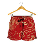 Chinese Phoenix Print Women's Shorts