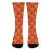 Chinese Prosperity Symbol Pattern Print Crew Socks