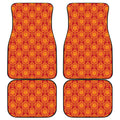 Chinese Prosperity Symbol Pattern Print Front and Back Car Floor Mats