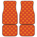 Chinese Prosperity Symbol Pattern Print Front and Back Car Floor Mats