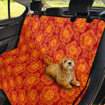 Chinese Prosperity Symbol Pattern Print Pet Car Back Seat Cover