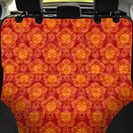 Chinese Prosperity Symbol Pattern Print Pet Car Back Seat Cover