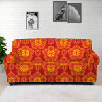 Chinese Prosperity Symbol Pattern Print Sofa Cover