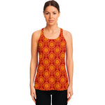 Chinese Prosperity Symbol Pattern Print Women's Racerback Tank Top