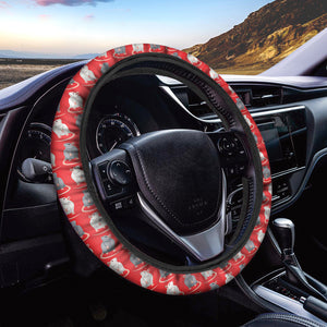 Chinese Rat Zodiac Pattern Print Car Steering Wheel Cover