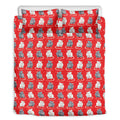 Chinese Rat Zodiac Pattern Print Duvet Cover Bedding Set