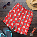 Chinese Rat Zodiac Pattern Print Men's Shorts