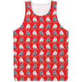Chinese Rat Zodiac Pattern Print Men's Tank Top