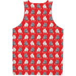 Chinese Rat Zodiac Pattern Print Men's Tank Top