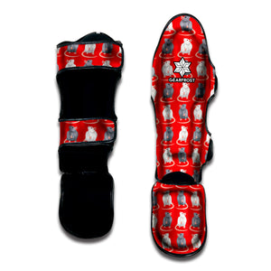 Chinese Rat Zodiac Pattern Print Muay Thai Shin Guard