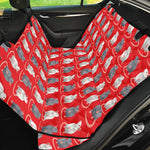 Chinese Rat Zodiac Pattern Print Pet Car Back Seat Cover