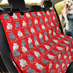 Chinese Rat Zodiac Pattern Print Pet Car Back Seat Cover