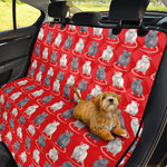 Chinese Rat Zodiac Pattern Print Pet Car Back Seat Cover