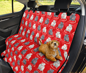 Chinese Rat Zodiac Pattern Print Pet Car Back Seat Cover