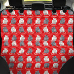 Chinese Rat Zodiac Pattern Print Pet Car Back Seat Cover