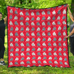 Chinese Rat Zodiac Pattern Print Quilt