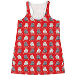 Chinese Rat Zodiac Pattern Print Women's Racerback Tank Top