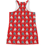 Chinese Rat Zodiac Pattern Print Women's Racerback Tank Top