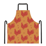 Chinese Rooster Pattern Print Apron