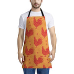 Chinese Rooster Pattern Print Apron