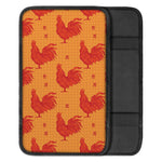 Chinese Rooster Pattern Print Car Center Console Cover