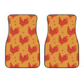 Chinese Rooster Pattern Print Front Car Floor Mats