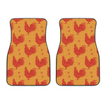 Chinese Rooster Pattern Print Front Car Floor Mats