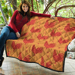 Chinese Rooster Pattern Print Quilt