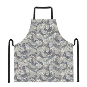 Chinese Sea Dragon Pattern Print Apron