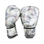 Chinese Sea Dragon Pattern Print Boxing Gloves