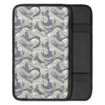 Chinese Sea Dragon Pattern Print Car Center Console Cover